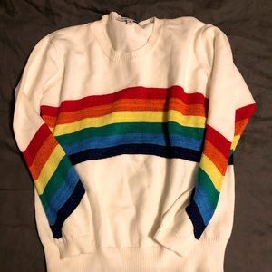Davi & Dani sparkly pride sweater